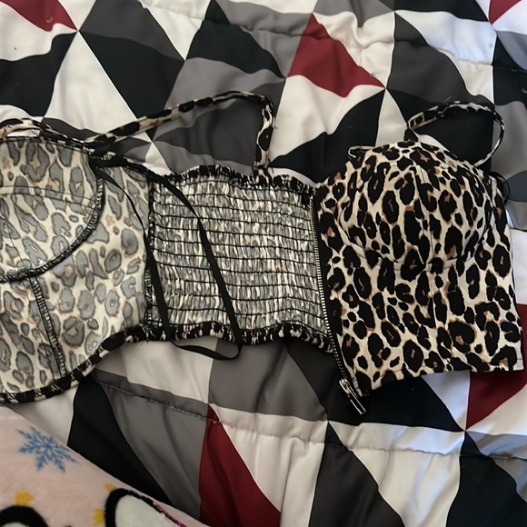 Leopard print Bustier Top - Picture 3 of 4